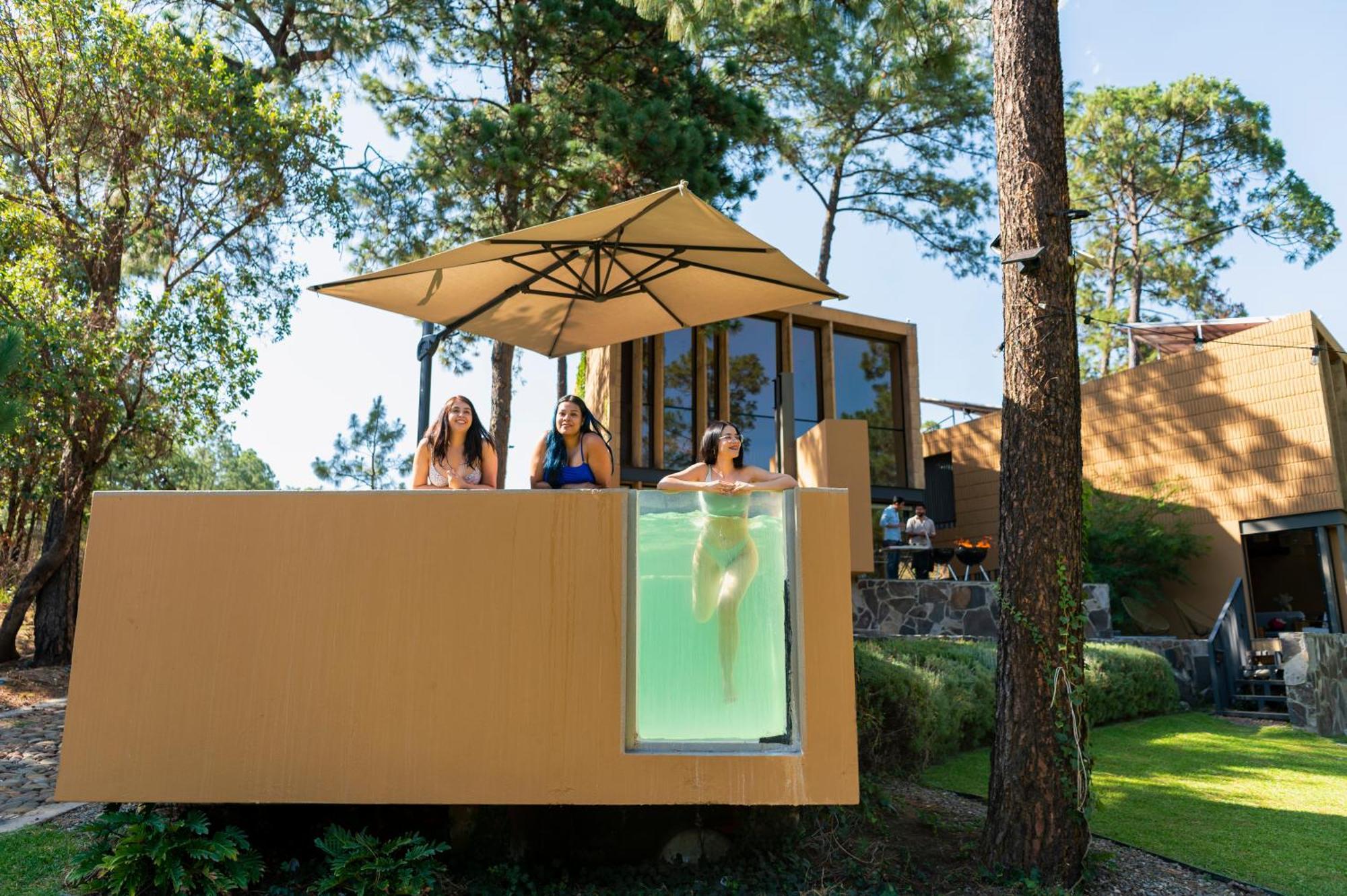 Cabana Lujo Con Alberca Climatizada Vistas Al Bosque De Mazamitla Exterior foto